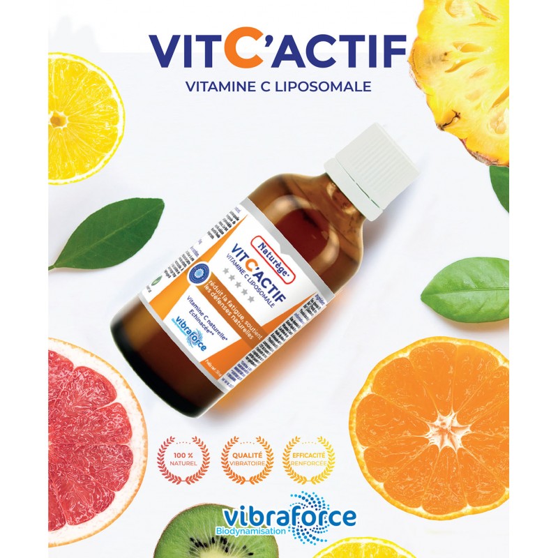VitC'Actif vitamine C lipodynamisée VIBRA - 50 ml - Naturège Laboratoire