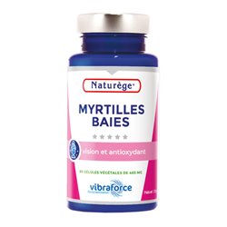 Myrtilles Baies - 60 gélules végétales - Naturège Laboratoire