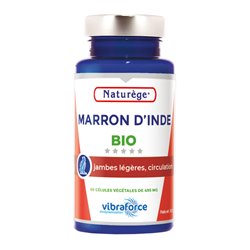 Marron d'inde Bio - 60 Gélules Végétales de 495mg - Naturège Laboratoire