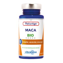 Maca Bio - 60 Gélules Végétales de 595 mg - Naturège Laboratoire