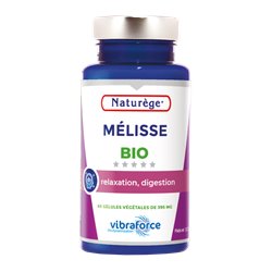 Mélisse Bio - 60 Gélules Végétales de 395 mg - Naturège Laboratoire