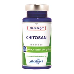 Chitosan - 60 Gélules Végétales de 495 mg - Naturège Laboratoire