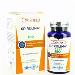 Spirulina Bio - 120 Comprimés de 500 mg - Naturège Laboratoire