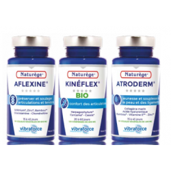 Pack TRIO ARTICULATION - 3 piluliers en synergie - Kinéflex + Atroderm + Aflexine - Naturège