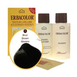 Erbacolor- Teinture Brun N°2  - Coloration végétale Bio