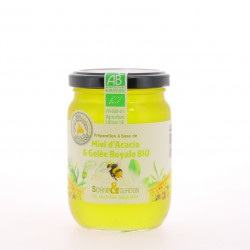 Miel acacia -Gelée Royale Bio  -Pot 350g  -Sornin & Bourdon