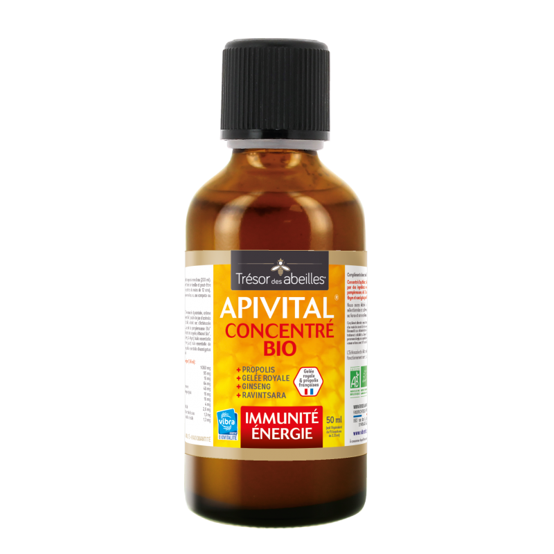Apivital Elixir Bio - Immunité & Vitalité - 50 ml - Trésor des Abeilles