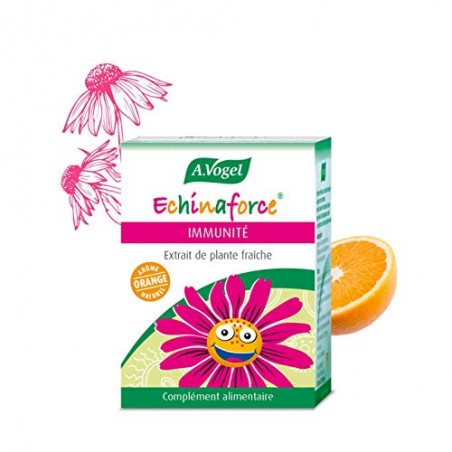 A. VOGEL - Echinaforce® Enfant Arôme Orange - Complément Alimentaire à Base d'Extrait de Plante Fraîche d’Échinacée Bio - Formul