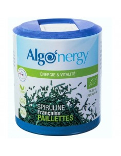 Spiruline Francaise paillettes - Pot 100 g - Algo'nergy