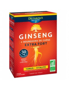 Ginseng + Bourgeon de Chêne Extra fort - 20 Ampoules - Dietaroma