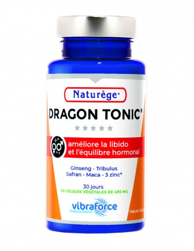 Dragon Tonic - Vitalité sexuelle et Libido - 90 gélules végétales - Naturège Laboratoire