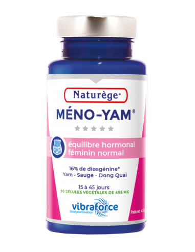 Méno-Yam Equilibre hormonal Féminin - 90 Gélules - Naturège Laboratoire
