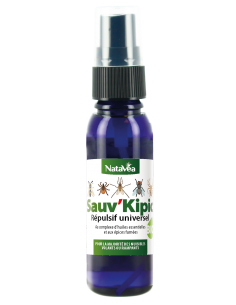 Sauv'kipic Bio - Répulsif naturel : moustiques Mouches Tiques 40 ml - NataVéa