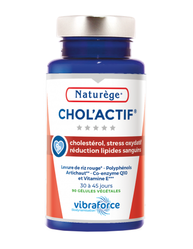 Chol'actif - 90 Gélules Végétales de 495 mg - Naturège Laboratoire