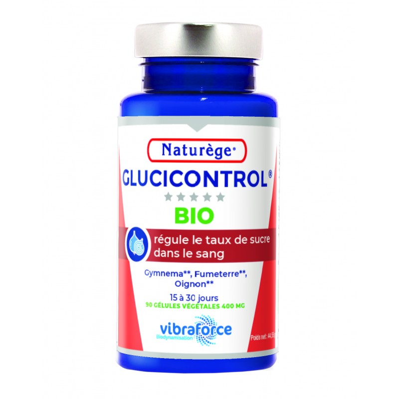 Glucicontrol - 90 Gélules Végétales de 495mg - Naturège Laboratoire