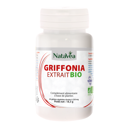 Griffonia Bio - 60 Gélules Végétales - Natavéa
