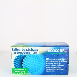 Balles de séchage assouplissantes - 2 Balles - Ecocorp