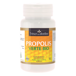 Propolis verte Bio - 60 Gélules végétales - Défenses naturelles - Trésors des Abeilles - Vibra - 3700216460311