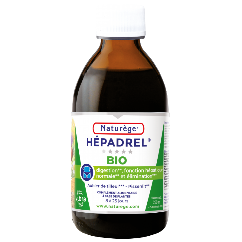 Hépadrel Liquide Bio - Digestion et aide du foie et de la vésicule - 250 ml - Naturège Laboratoire