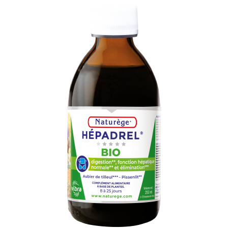 Hépadrel Liquide Bio - Digestion et aide du foie et de la vésicule - 250 ml - Naturège Laboratoire