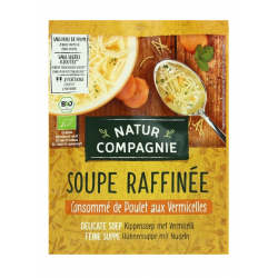 Soupe raffinée Consommé de poulet aux Vermicelles - 40g soit 2 portions - Natur Compagnie