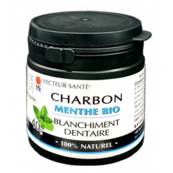 Charbon Menthe Bio Blanchiment Dentaire - 40g - Vecteur Santé