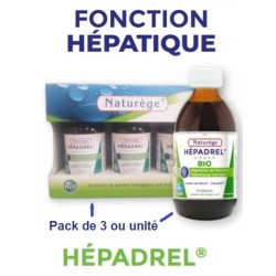 Pack 3 Hepadrel Liquide - 3 Flacons de 250 ml - Naturège Laboratoire