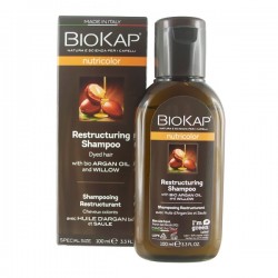 Shampooing restructurant cheveux colorés à l'huile d'argan bio et saule - 100 ml - Biokap