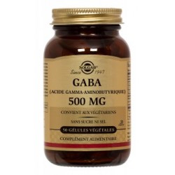 Gaba 500 mg - 50 gélules végétales - Solgar