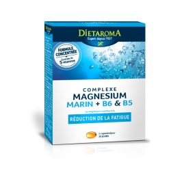 Complexe Magnésium Marin + B6 & B5 - 60 Capsules - Dietaroma
