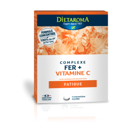Complexe Fer+ Vitamine C - 30 Comprimés - Dietaroma