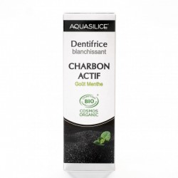 Dentifrice Blanchissant au Charbon Actif goût menthe - 50 ml - Aquasilice