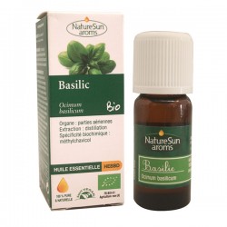 Huile essentielle Basilic Bio - 10 ml - Nature Sun aroms