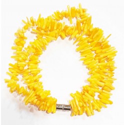 Bracelet en corail avec fermoir magnétique - Bijou Lithothérapie - Magnétique Vibration