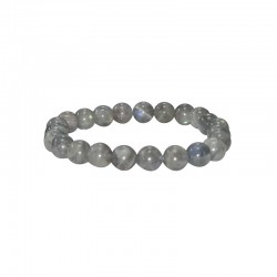 Bracelet Labradorite, œil tigre, tourmaline - pierres de 8mm - Bijou de Lithothérapie - Magnétique Vibration