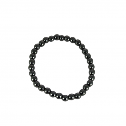 Bracelet Hématite - Pierres de 6 mm - Lithothérapie - Magnétique Vibration