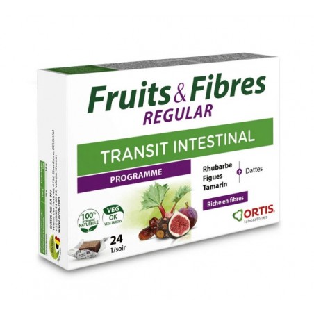 Fruits & Fibres régular 24 cubes - Transit - Ortis