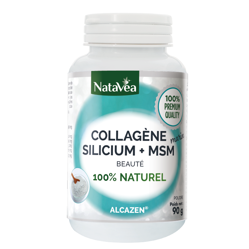 Collagène marin Silicium + MSM 100% naturel - 90 g - Alcazen - Natavéa Vibra