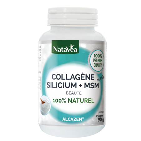 Collagène marin Silicium + MSM 100% naturel - 90 g - Alcazen - Natavéa Vibra