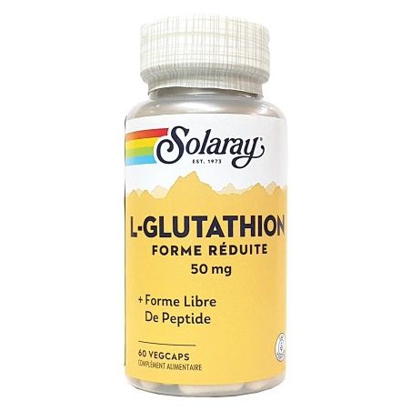 L-Glutathione - 60 Capsules Végétales - Solaray