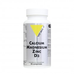 Calcium Magnesium Zinc D3 - 90 comprimés - Vit'all +
