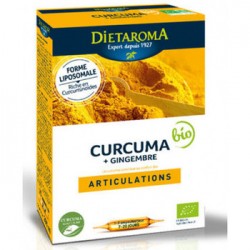 Curcuma bio + Gingembre - 20 ampoules - DIETAROMA