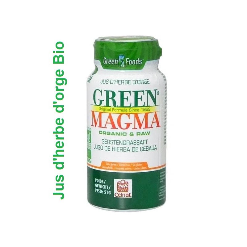 Green Magma - Jus d'herbe d'orge Bio - Vitalité & Détox - 136 comprimés