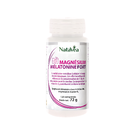 Magnésium + Mélatonine fort + Vitamine B6 - 120 comprimés - Natavéa Vibra