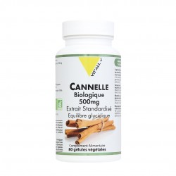 Cannelle Bio 500 mg - 80 gélules végétales - Vitalplus