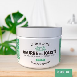 L'Or Blanc beurre de karité GM - 500 ml - Oka cosmetics