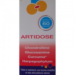 Artidose - Glucosamine+Chondroïtine - 60 comprimés - Nutrition concept