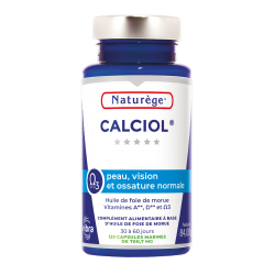 Calciol Vitamine D3 - 120 Capsules marines dosées à 700mg  - Naturège Laboratoire