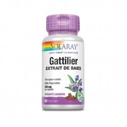 Gattilier extrait de Baies - 60 capsules végétales - Solaray
