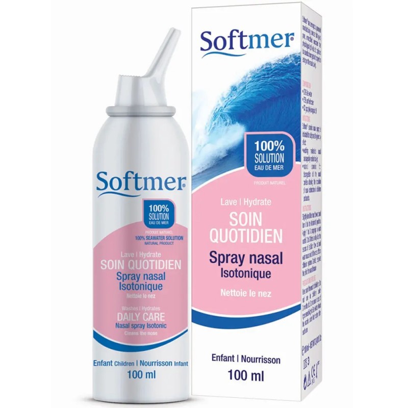 Spray nasal isotonique Bébé - Hygiène nasale - Nettoyage du nez
